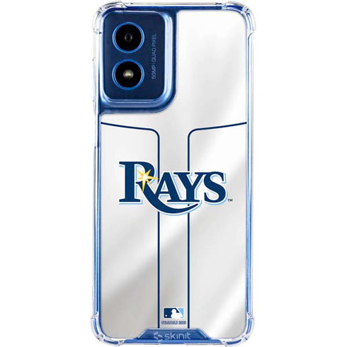 MLB Tampa Bay Rays Home Jersey Moto G 5G (2024) Clear Case